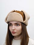 Шапка STETSON арт. 9297302 BOMBER CAP CALF SPLIT (светло-коричневый)
